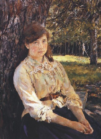 Girl in Sunshine by Serov, 1888