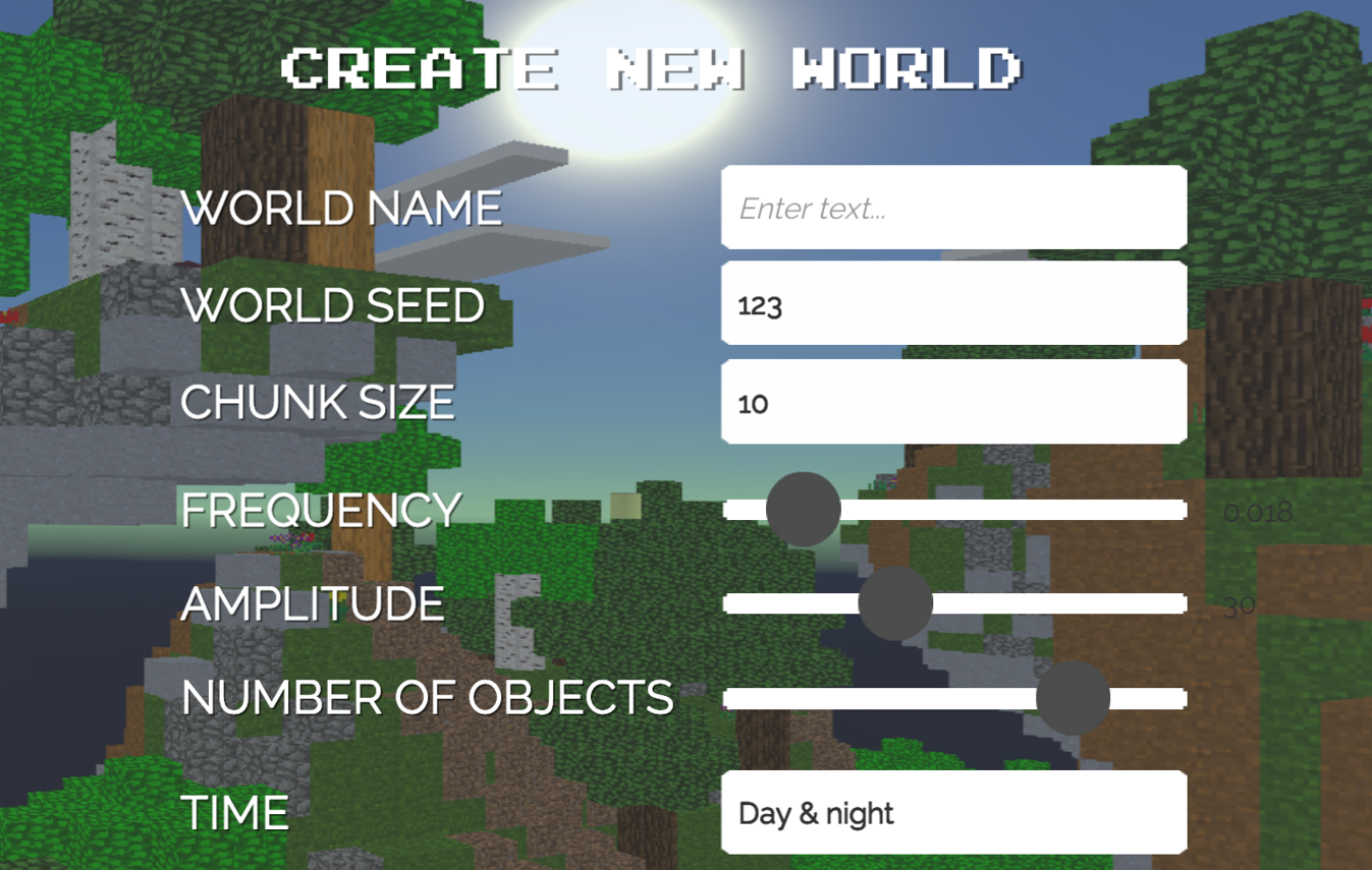 How to create world in Cube Alchemy: Game World Maker?