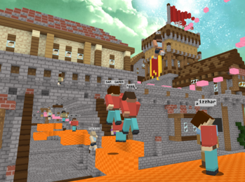 Bloxd.io is an online game featuring Minecraft graphics and various game  modes