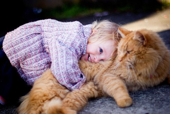 Cats And Children Photos